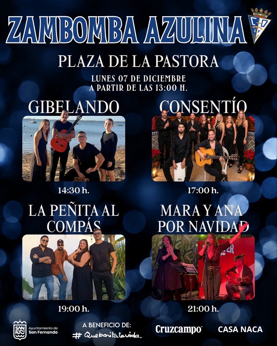 Cartel de Zambomba Azulina
